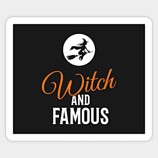 Witch and Famous Halloween Sticker